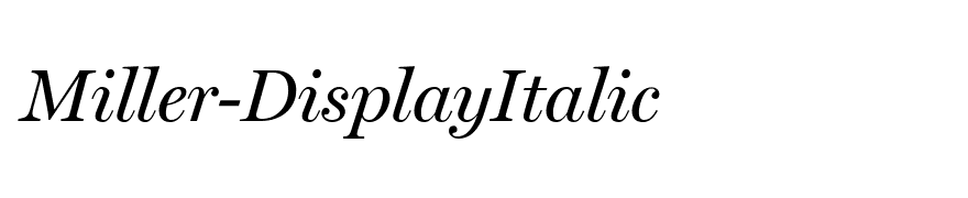 Miller-DisplayItalic