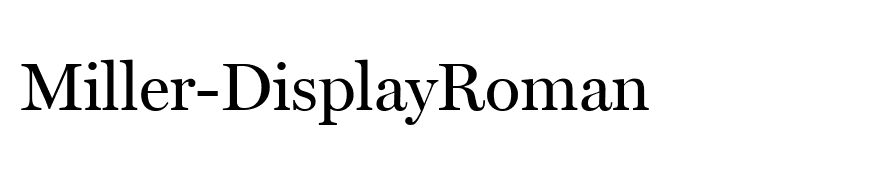 Miller-DisplayRoman