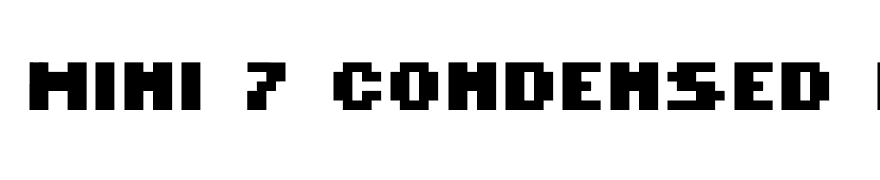 MINI 7 Condensed Bold