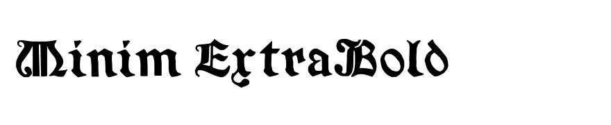 Minim ExtraBold