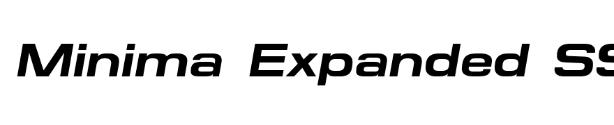 Minima Expanded SSi Bold Italic