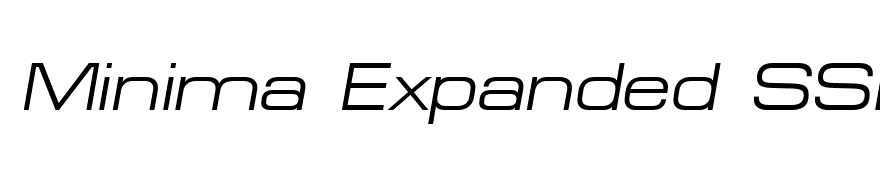 Minima Expanded SSi Expanded Italic