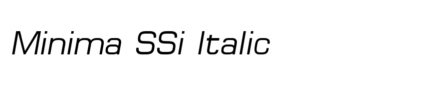 Minima SSi Italic