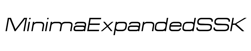 MinimaExpandedSSK Italic