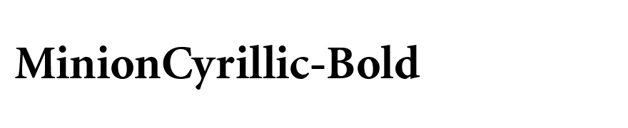 MinionCyrillic-Bold