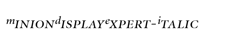 MinionDisplayExpert-Italic