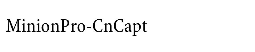 MinionPro-CnCapt