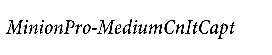 MinionPro-MediumCnItCapt