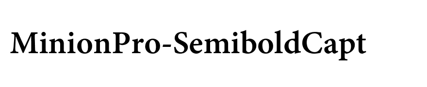 MinionPro-SemiboldCapt