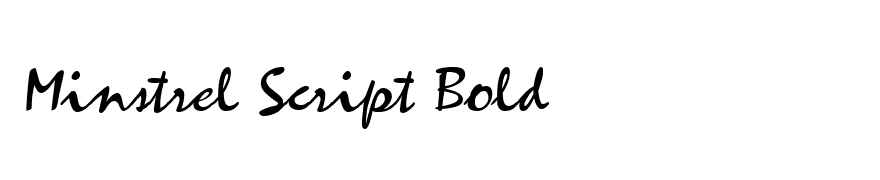 Minstrel Script Bold