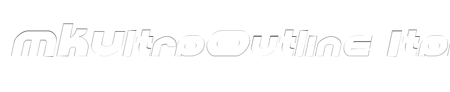 MKUltraOutline Italic