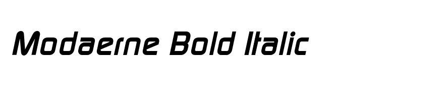 Modaerne Bold Italic