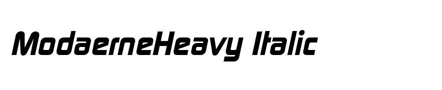 ModaerneHeavy Italic