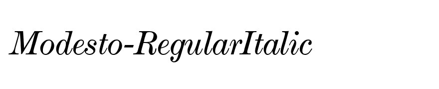 Modesto-RegularItalic