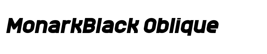 MonarkBlack Oblique