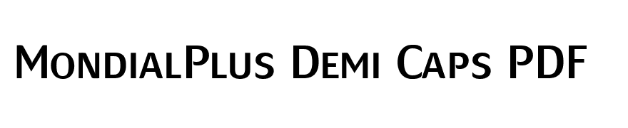 MondialPlus Demi Caps PDF