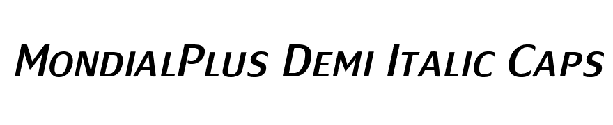 MondialPlus Demi Italic Caps PDF