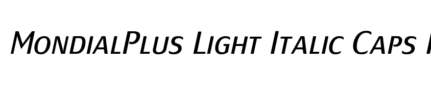 MondialPlus Light Italic Caps PDF