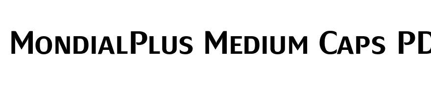 MondialPlus Medium Caps PDF