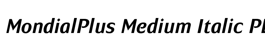 MondialPlus Medium Italic PDF
