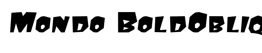 Mondo BoldOblique