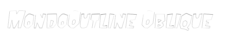 MondoOutline Oblique