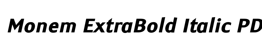 Monem ExtraBold Italic PDF