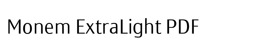Monem ExtraLight PDF