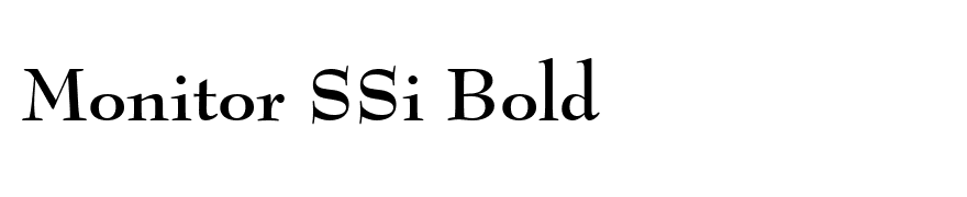 Monitor SSi Bold