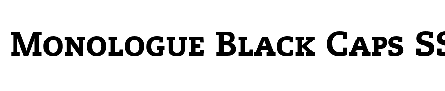 Monologue Black Caps SSi Black Small Caps