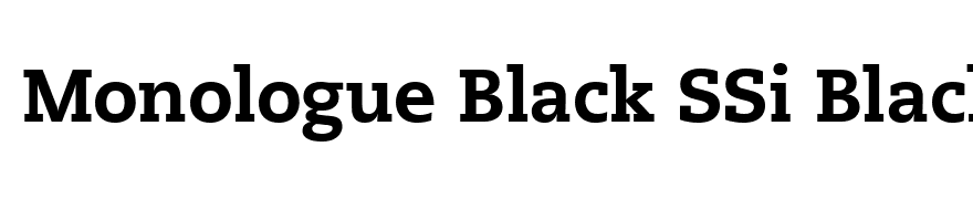 Monologue Black SSi Black
