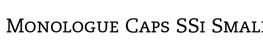 Monologue Caps SSi Small Caps