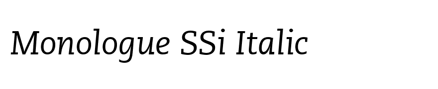 Monologue SSi Italic
