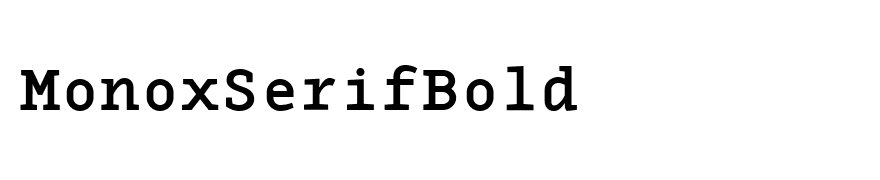 MonoxSerifBold