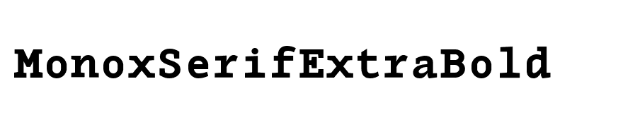 MonoxSerifExtraBold