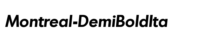 Montreal-DemiBoldIta