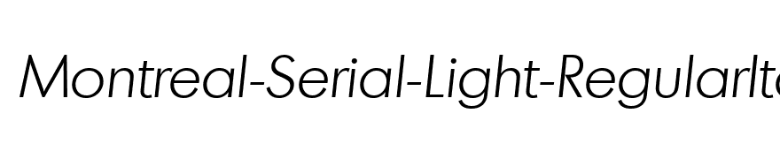 Montreal-Serial-Light-RegularItalic
