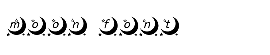 moon font