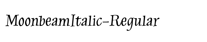 MoonbeamItalic-Regular