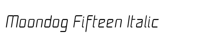 Moondog Fifteen Italic
