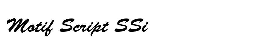 Motif Script SSi