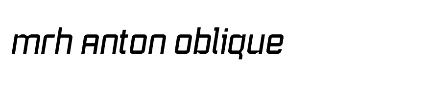 mrh Anton Oblique