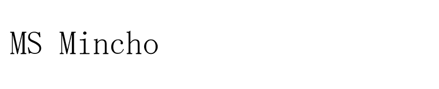 MS Mincho