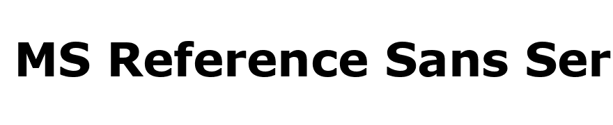 MS Reference Sans Serif Bold