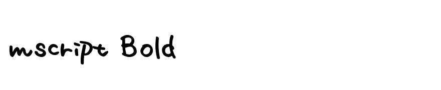 mscript Bold