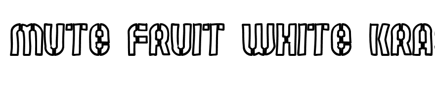 Mute Fruit White Krash