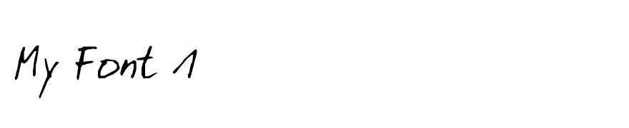 My Font 1