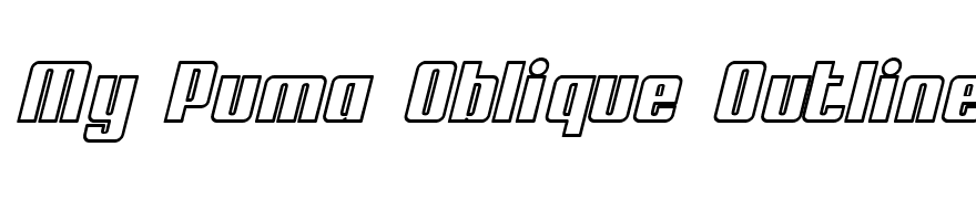 My Puma Oblique Outlined