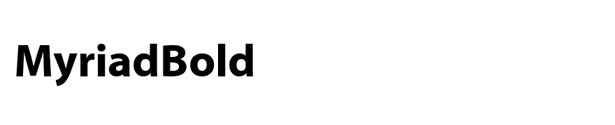 MyriadBold