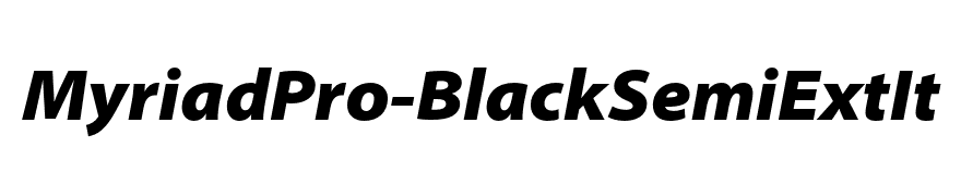 MyriadPro-BlackSemiExtIt